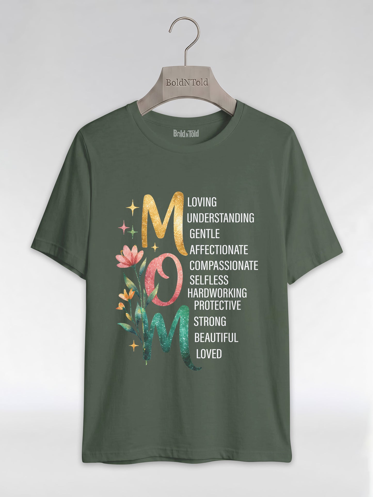 Black Mom Excellence: The Heart of the Family Graphic T-Shirt - BoldnTold