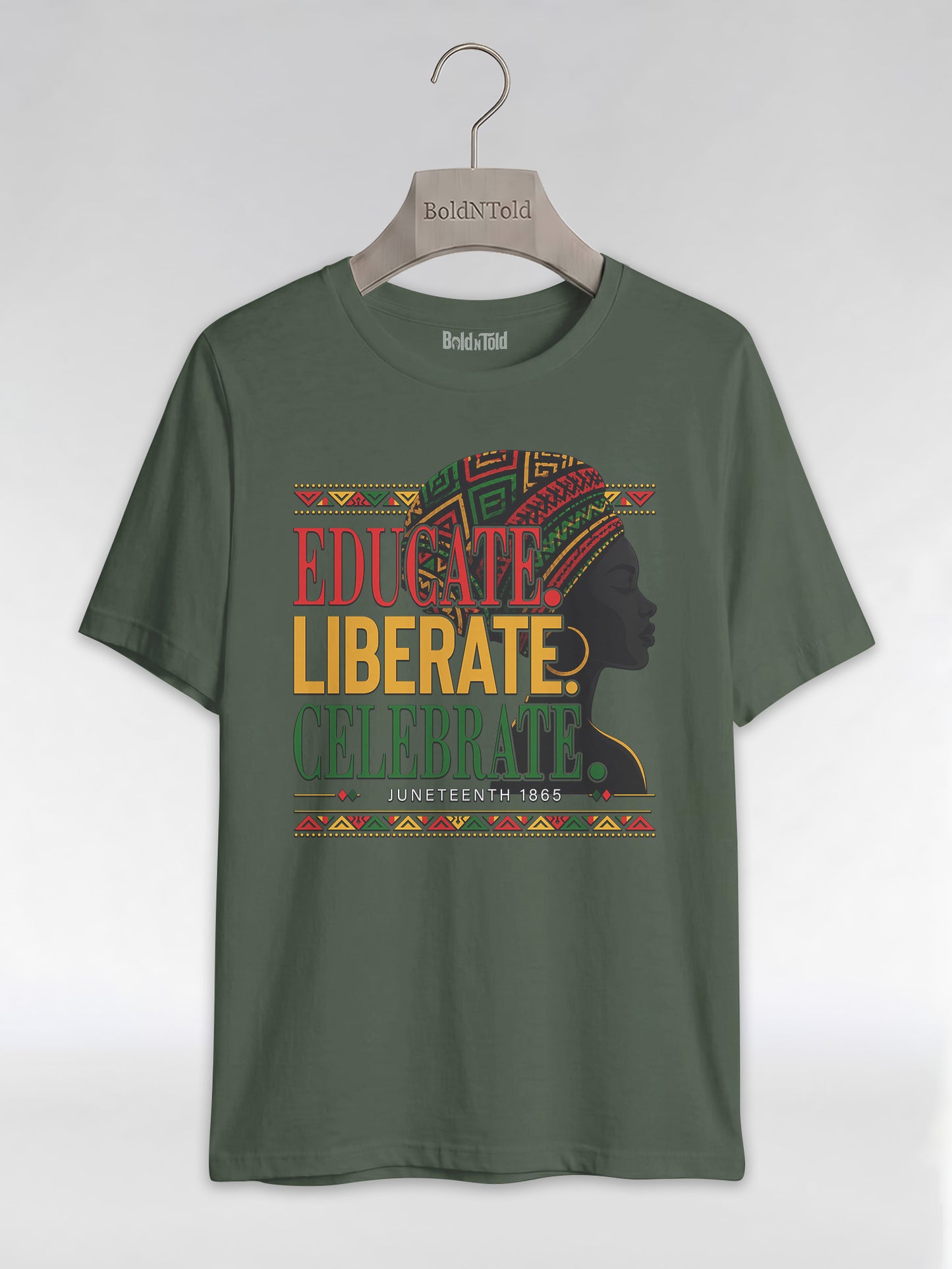 Black History: Educate Liberate Celebrate 1865 Graphic T-Shirt - BoldnTold