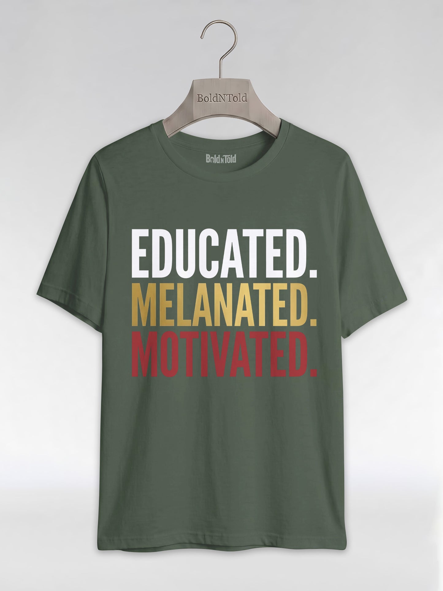 Educated Melanated Motivated: Black Excellence Graphic T-Shirt - BoldnTold