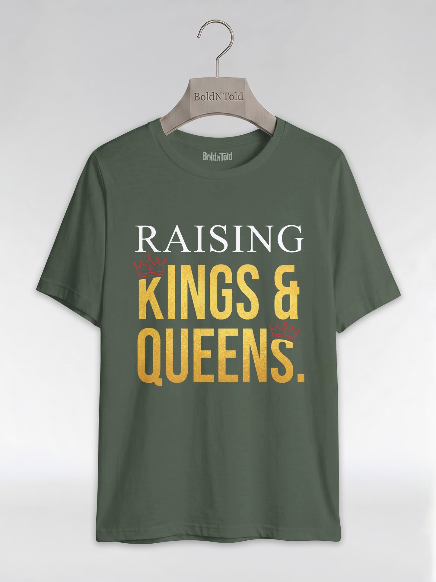 Raising Kings And Queens: Proud Black Parents Graphic T-Shirt - BoldnTold