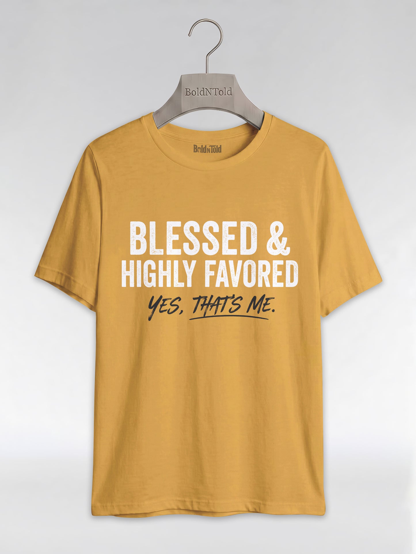 Blessed & Highly Favored: Christian Black Excellence Graphic T-Shirt - BoldnTold