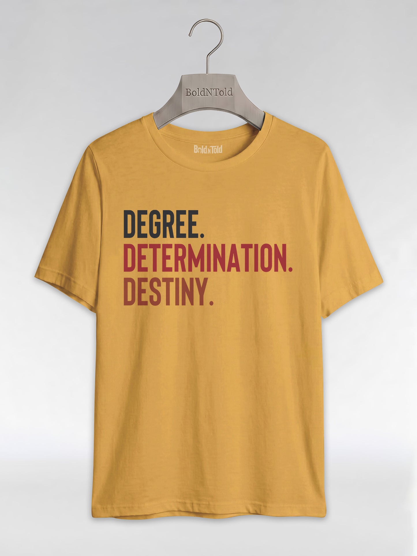 Degree Determination Destiny: Black Excellence Graduation Graphic T-Shirt - BoldnTold