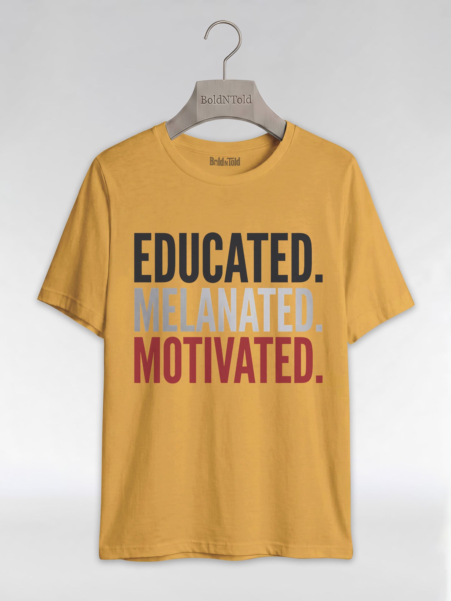 Educated Melanated Motivated: Black Excellence Graphic T-Shirt - BoldnTold