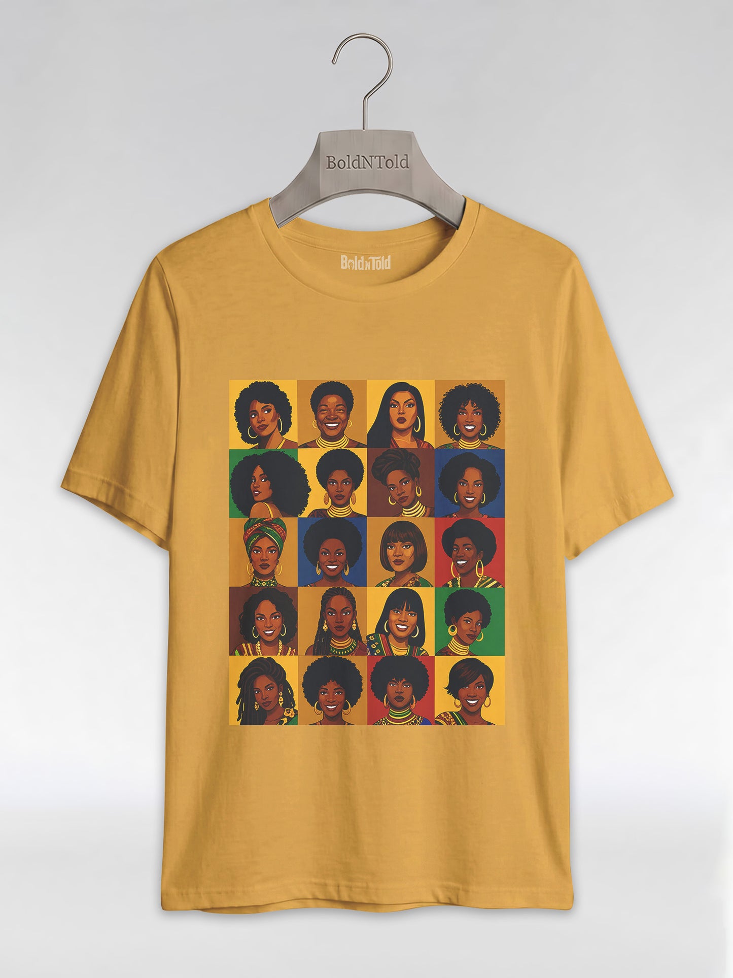 Black Queen Collage: A Tribute to Diverse Beauty Graphic T-Shirt - BoldnTold