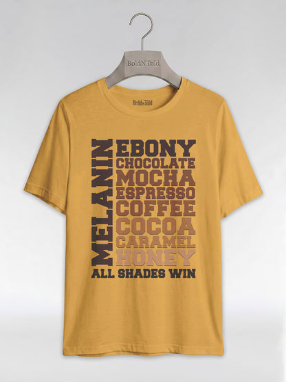 Melanin All Shades Win - Black Queen Graphic T-Shirt - BoldnTold