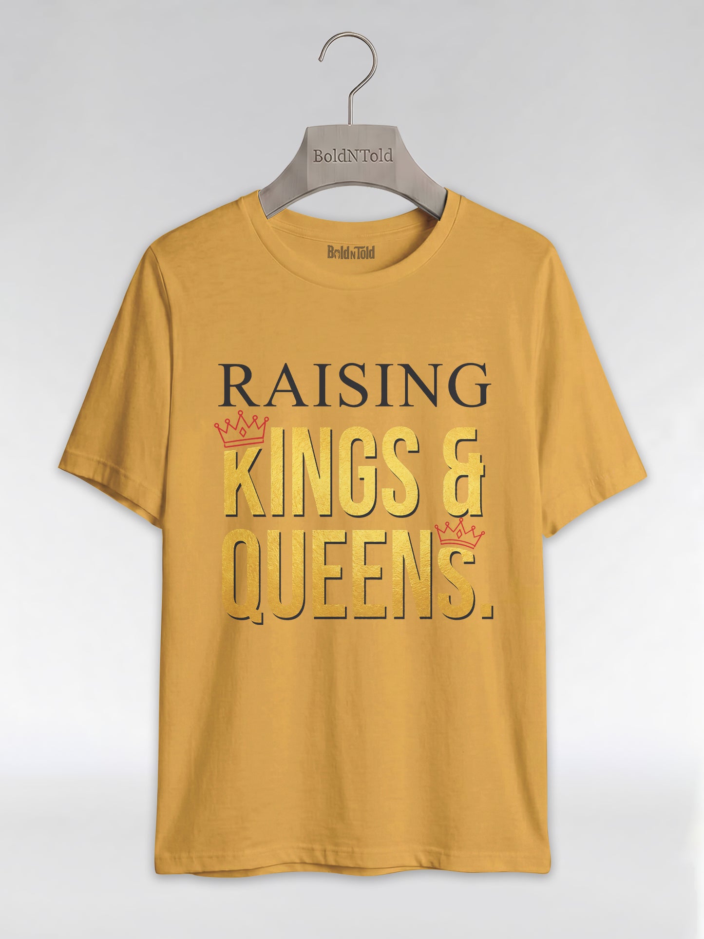 Raising Kings And Queens: Proud Black Parents Graphic T-Shirt - BoldnTold