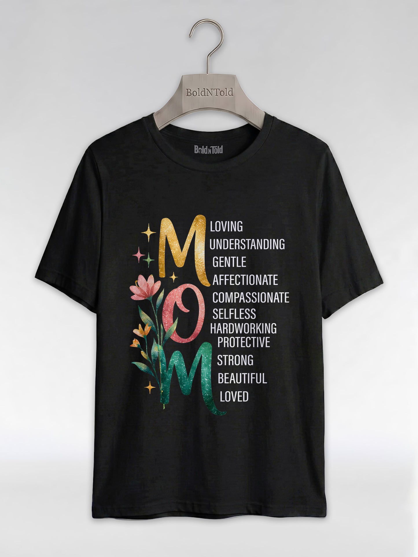 Black Mom Excellence: The Heart of the Family Graphic T-Shirt - BoldnTold