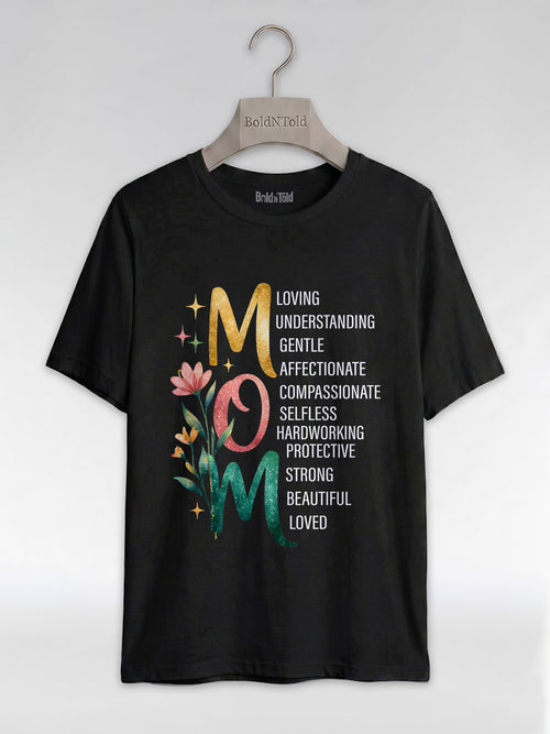 Black Mom Excellence: The Heart of the Family Graphic T-Shirt - BoldnTold